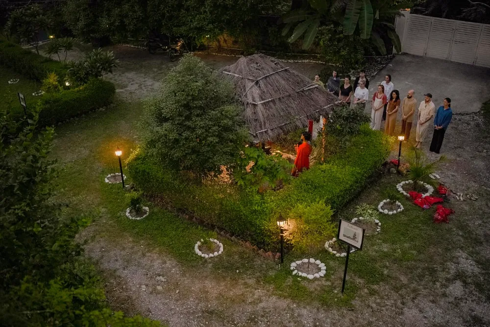 The green Adhiroha ashram campus in Upper Tapovan, Rishikesh — photo 29