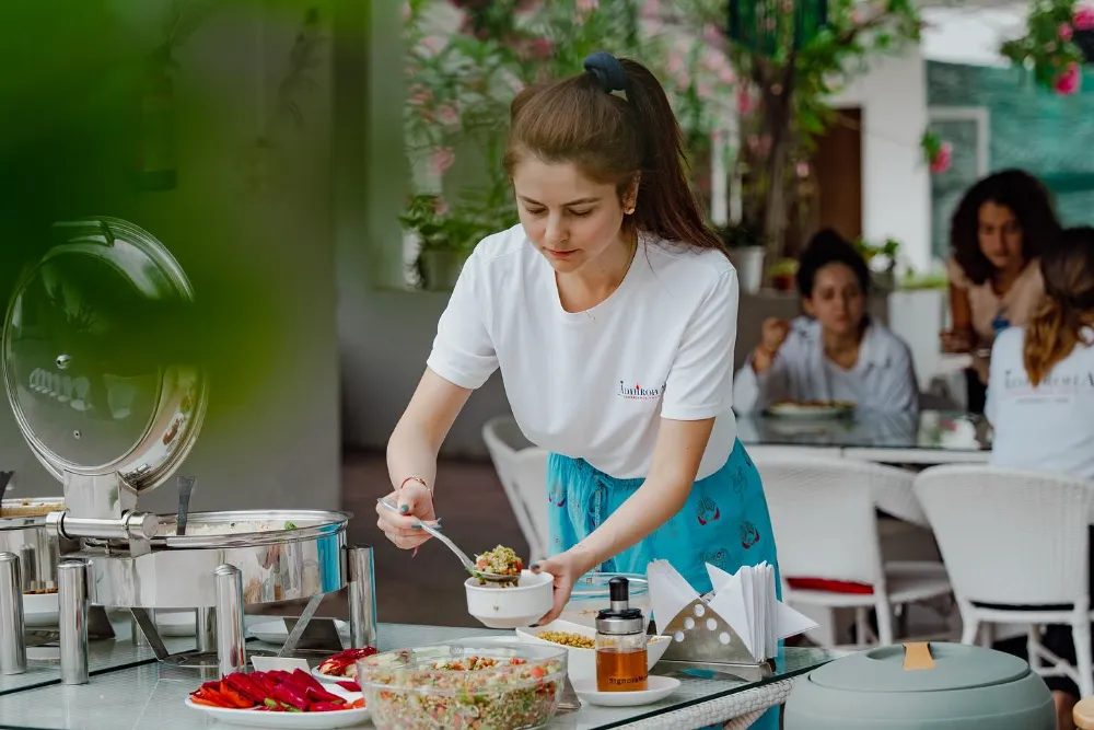 Sattvic vegetarian food and dining at Adhiroha, Rishikesh — photo 23