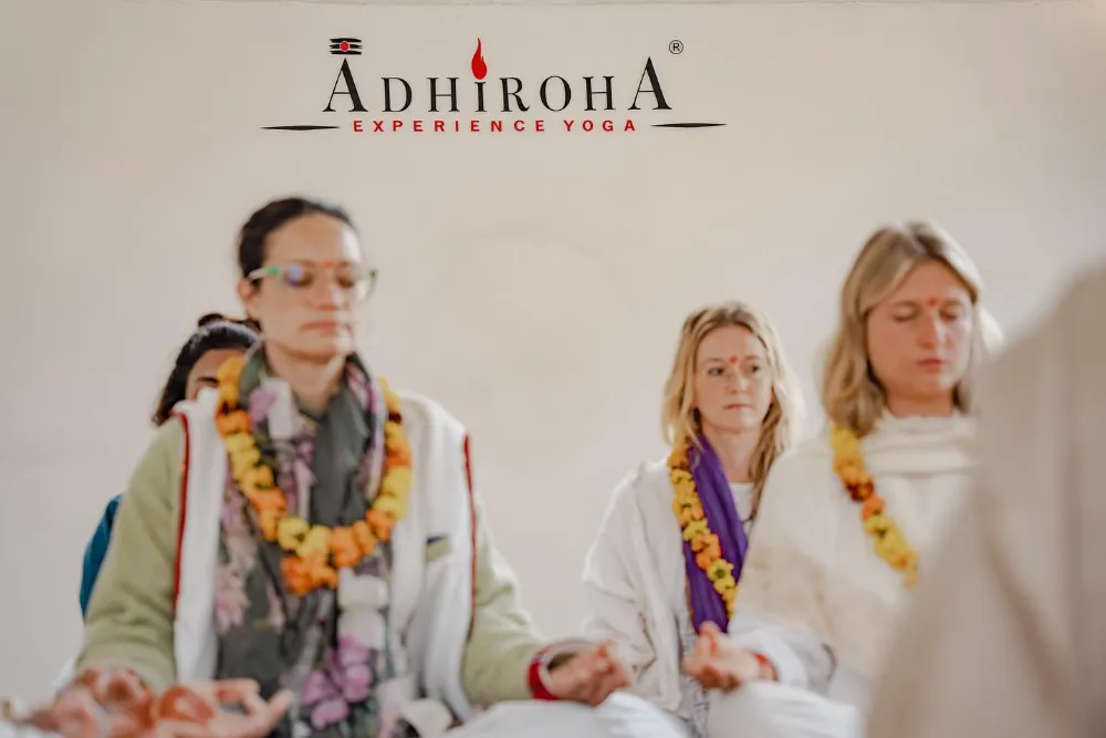 Traditional opening ceremony at Adhiroha yoga school, Rishikesh — photo 25