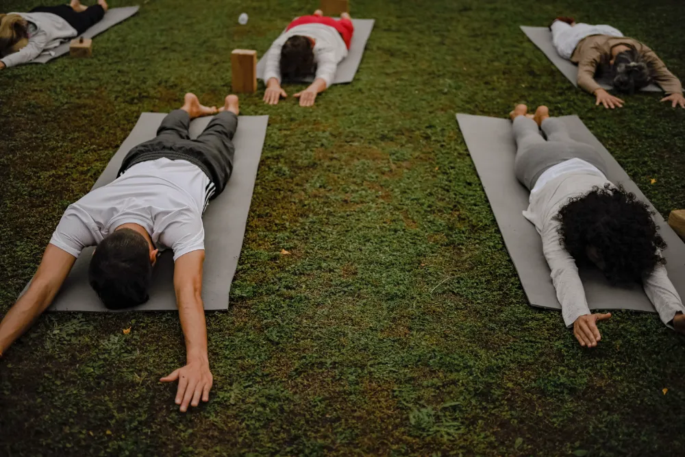 Yoga asana practice during teacher training at Adhiroha, Rishikesh — photo 73