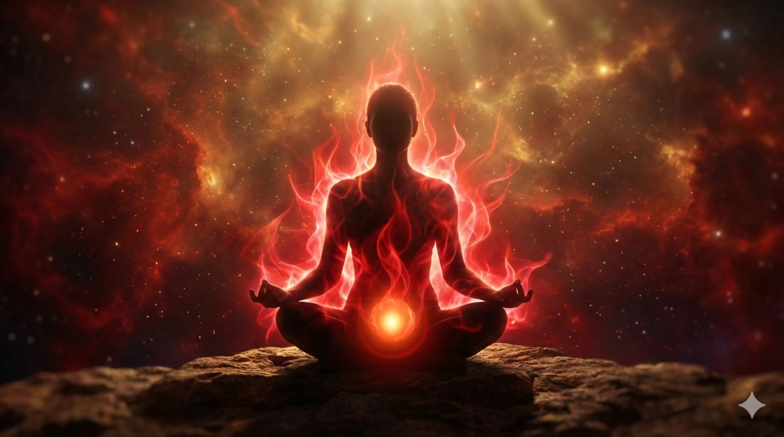 What does red color aura mean?