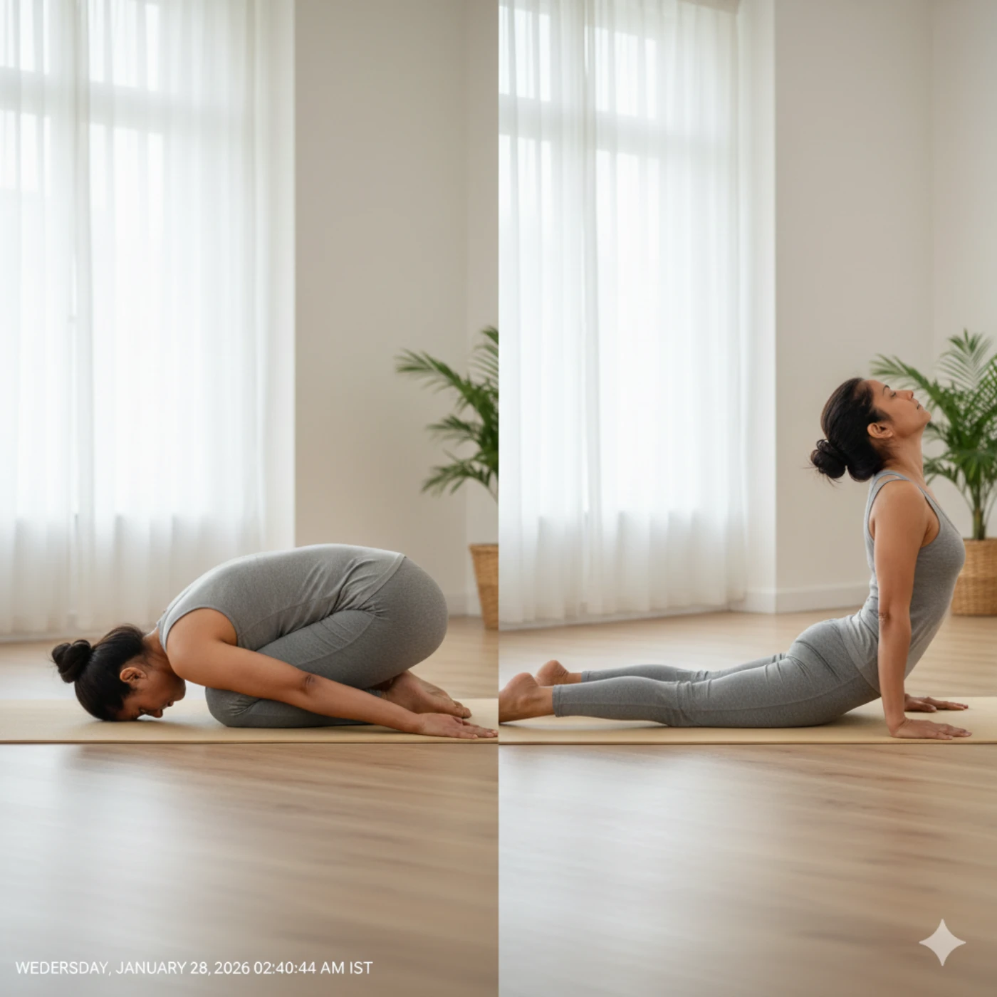 forward bend versus backward bend comparison for back pain