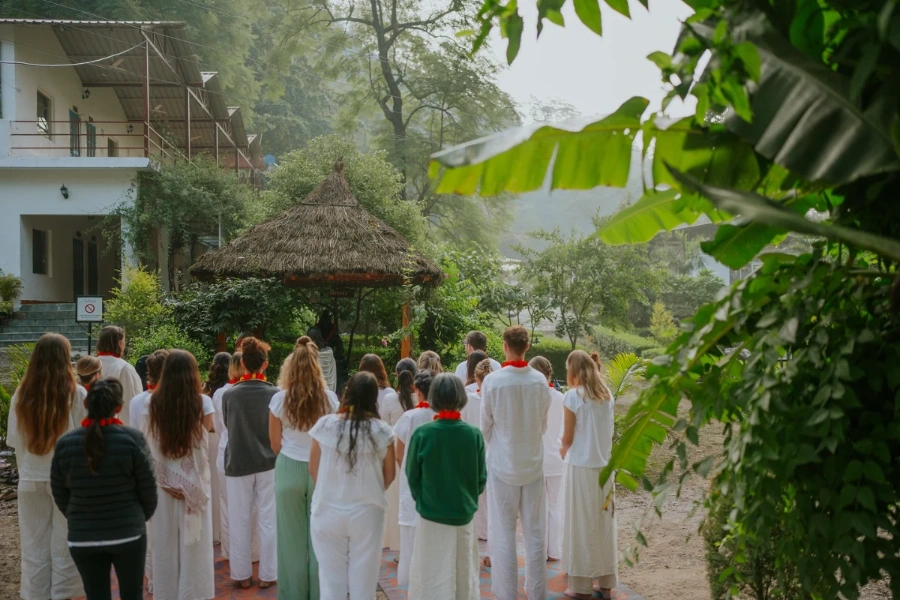 Adhiroha yoga teacher training campus in Rishikesh