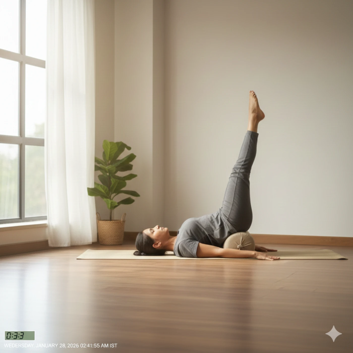 legs up the wall pose for lower back decompression
