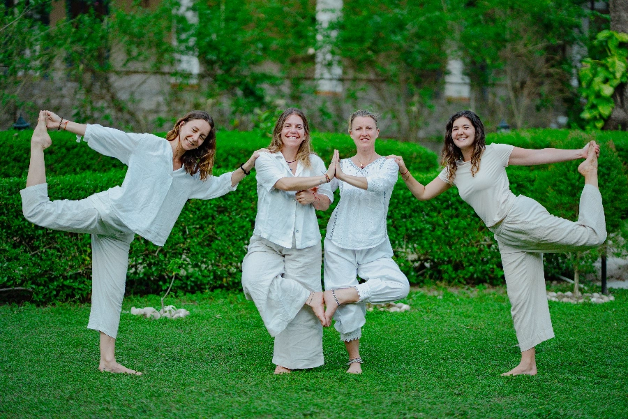 corporate yoga programme in a busy city office