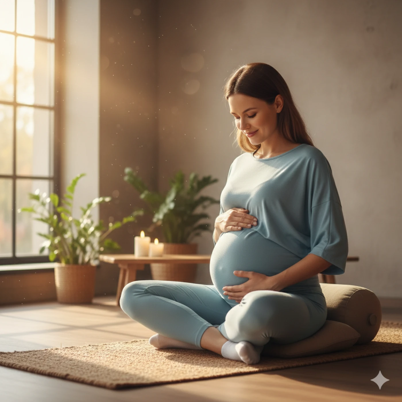prenatal yoga stretch bonding with baby during pregnancy