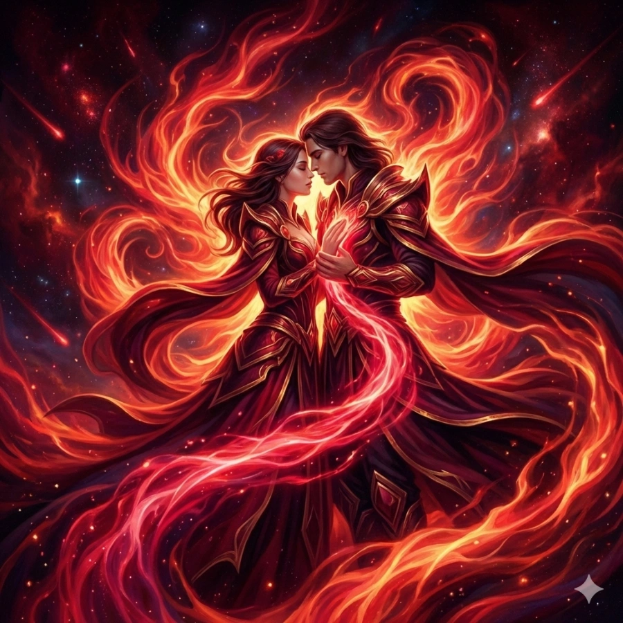 red aura relationships and passion