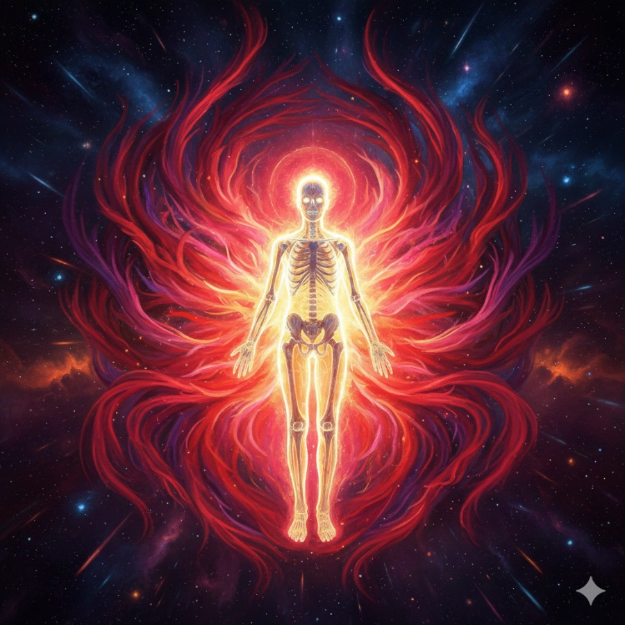 red aura root chakra muladhara connection