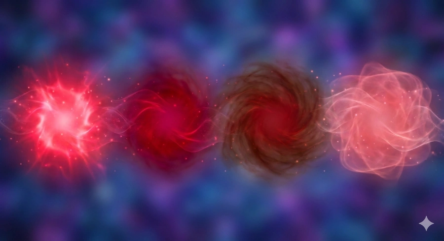 different shades of red aura meanings