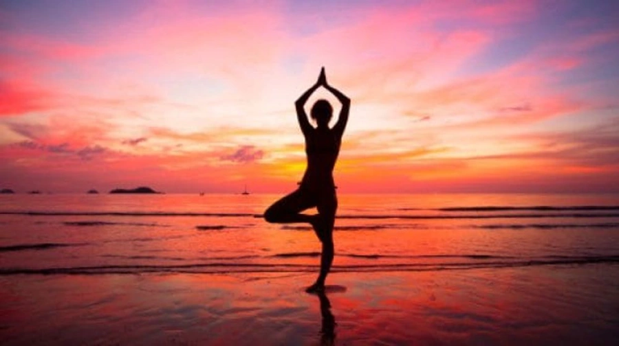 Surya Namaskar sun salutation practice at Adhiroha