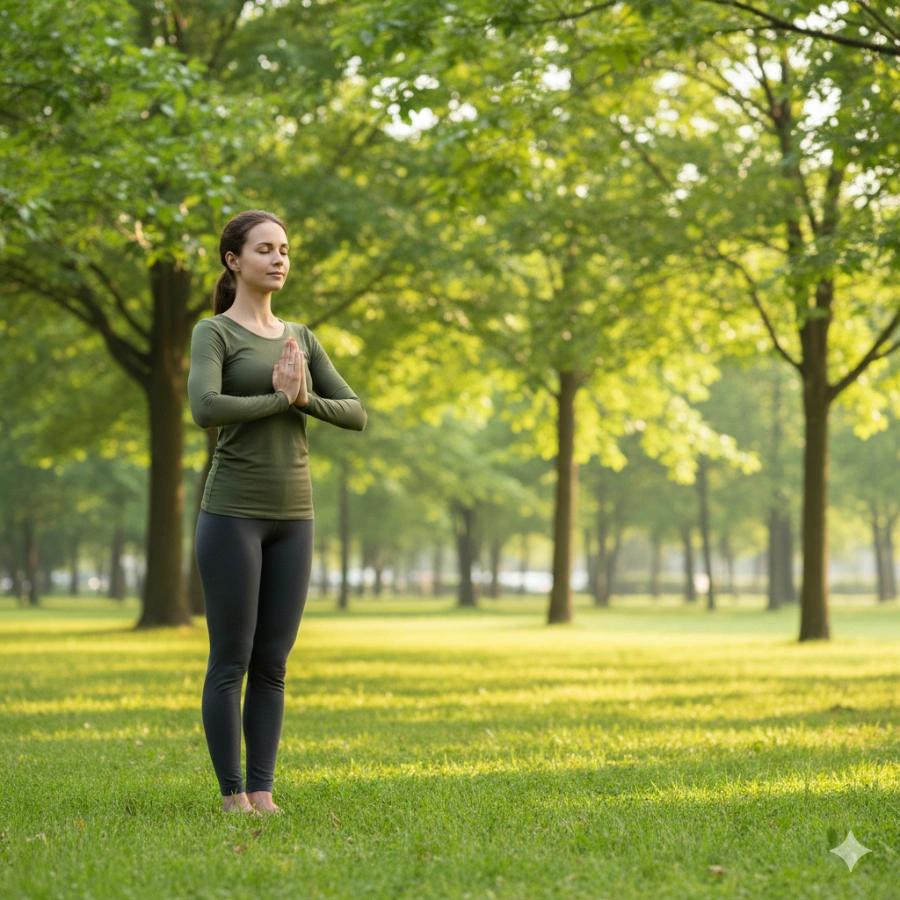 Surya Namaskar sun salutation practice at Adhiroha